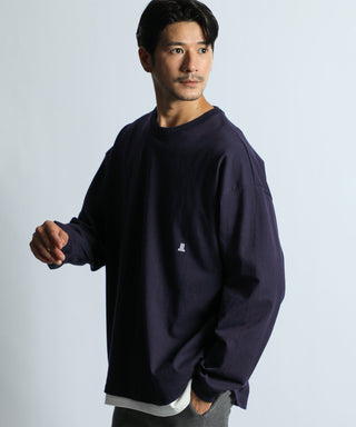 8オンス ヘビーウェイト オーバーサイズ ラウンドヘム ロンT