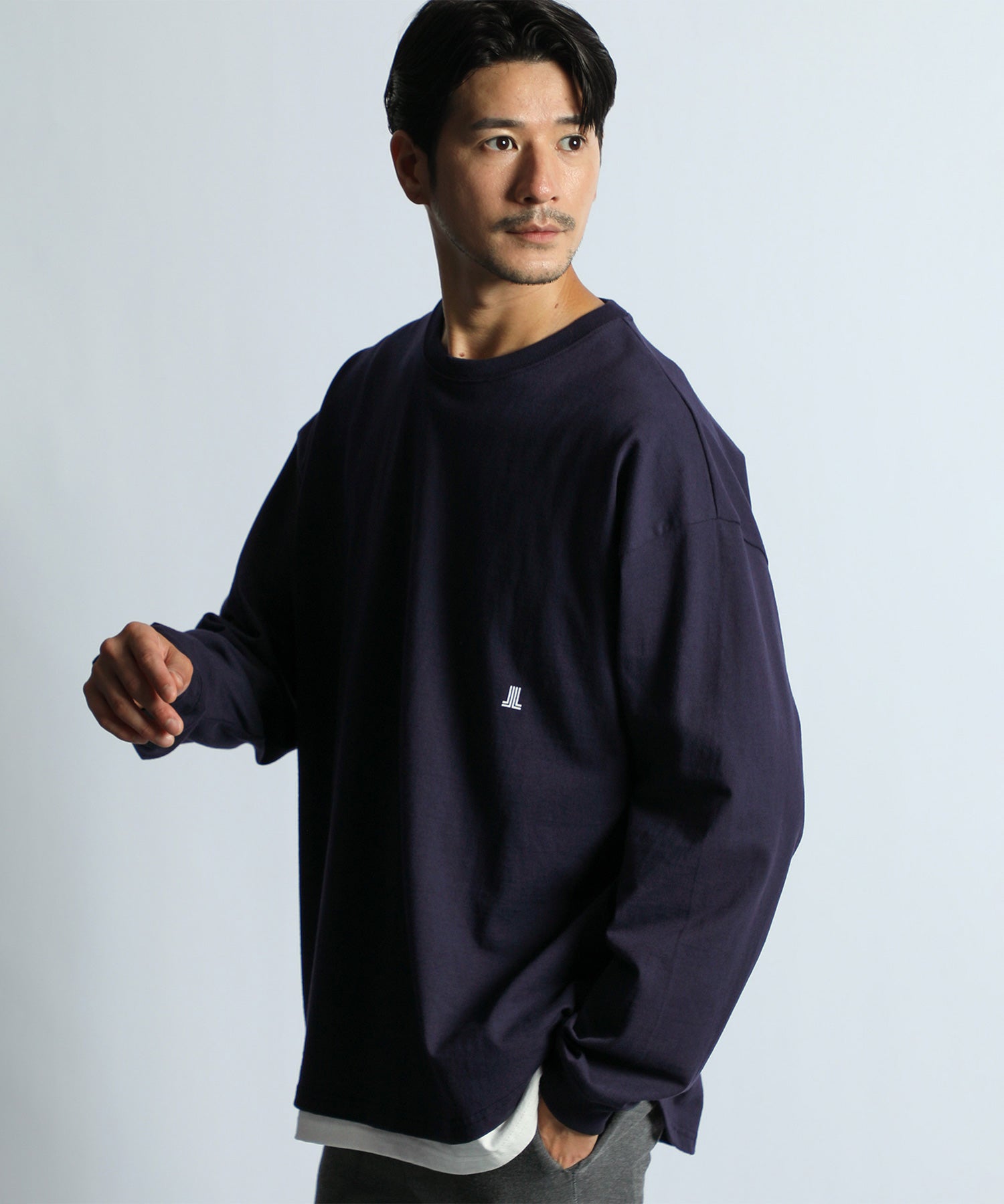 8オンス ヘビーウェイト オーバーサイズ ラウンドヘム ロンT