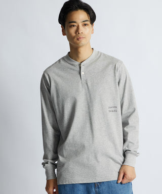 シルキータッチ ヘンリーネック ロンT