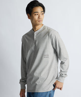 シルキータッチ ヘンリーネック ロンT