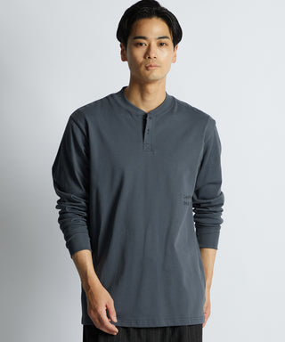 シルキータッチ ヘンリーネック ロンT