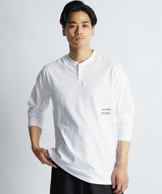 シルキータッチ ヘンリーネック ロンT