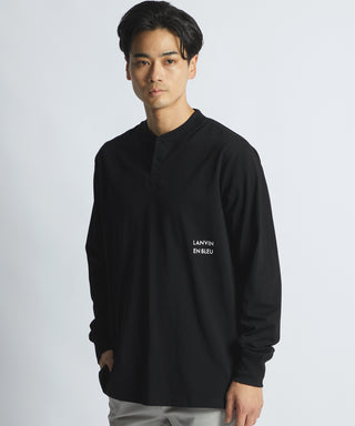 シルキータッチ ヘンリーネック ロンT