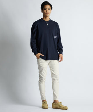 シルキータッチ ヘンリーネック ロンT