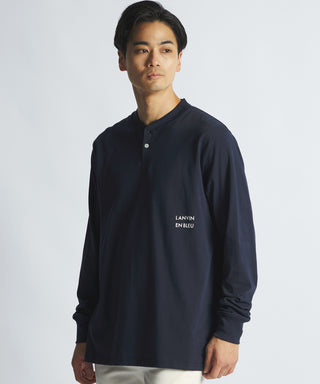 シルキータッチ ヘンリーネック ロンT