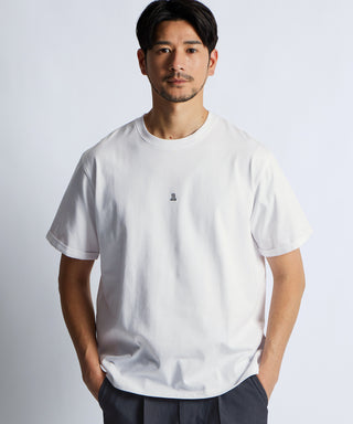 シルキータッチ ロールアップスリーブ クルーネック Tシャツ