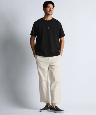 シルキータッチ ロールアップスリーブ クルーネック Tシャツ