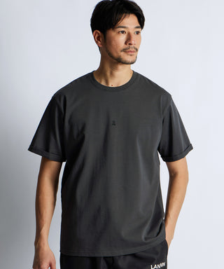 シルキータッチ ロールアップスリーブ クルーネック Tシャツ