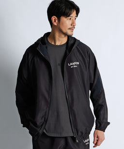 LANVIN en Bleu ジャガードロゴジャケット　黒 ロゴカットジャガードニットジャケット|LANVIN en Bleu | LANVIN en