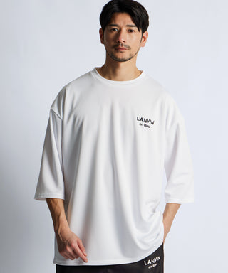 吸水速乾 メッシュ 7分袖Tシャツ
