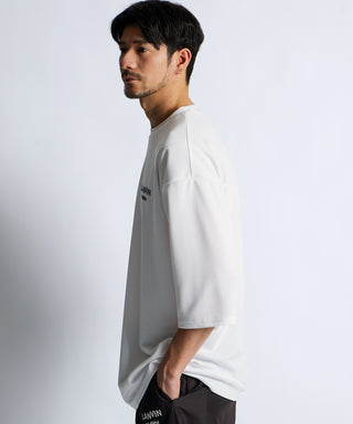 吸水速乾 メッシュ 7分袖Tシャツ