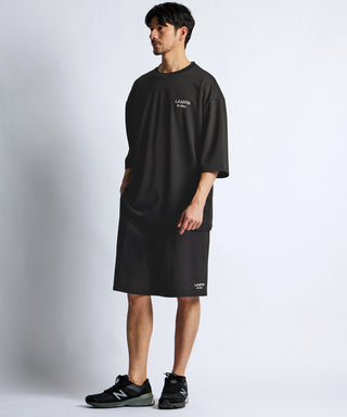 吸水速乾 メッシュ 7分袖Tシャツ