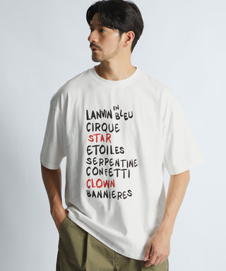 “CIRQUE D’ HIVER" ハンドライティングロゴ Tシャツ