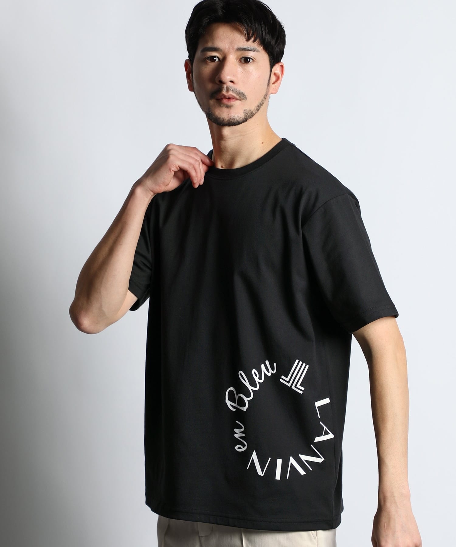 2層構造 クールマックス サークルロゴ Tシャツ – LANVIN en Bleu MENS