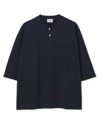 8オンス 7分袖 ヘンリーネックTシャツ
