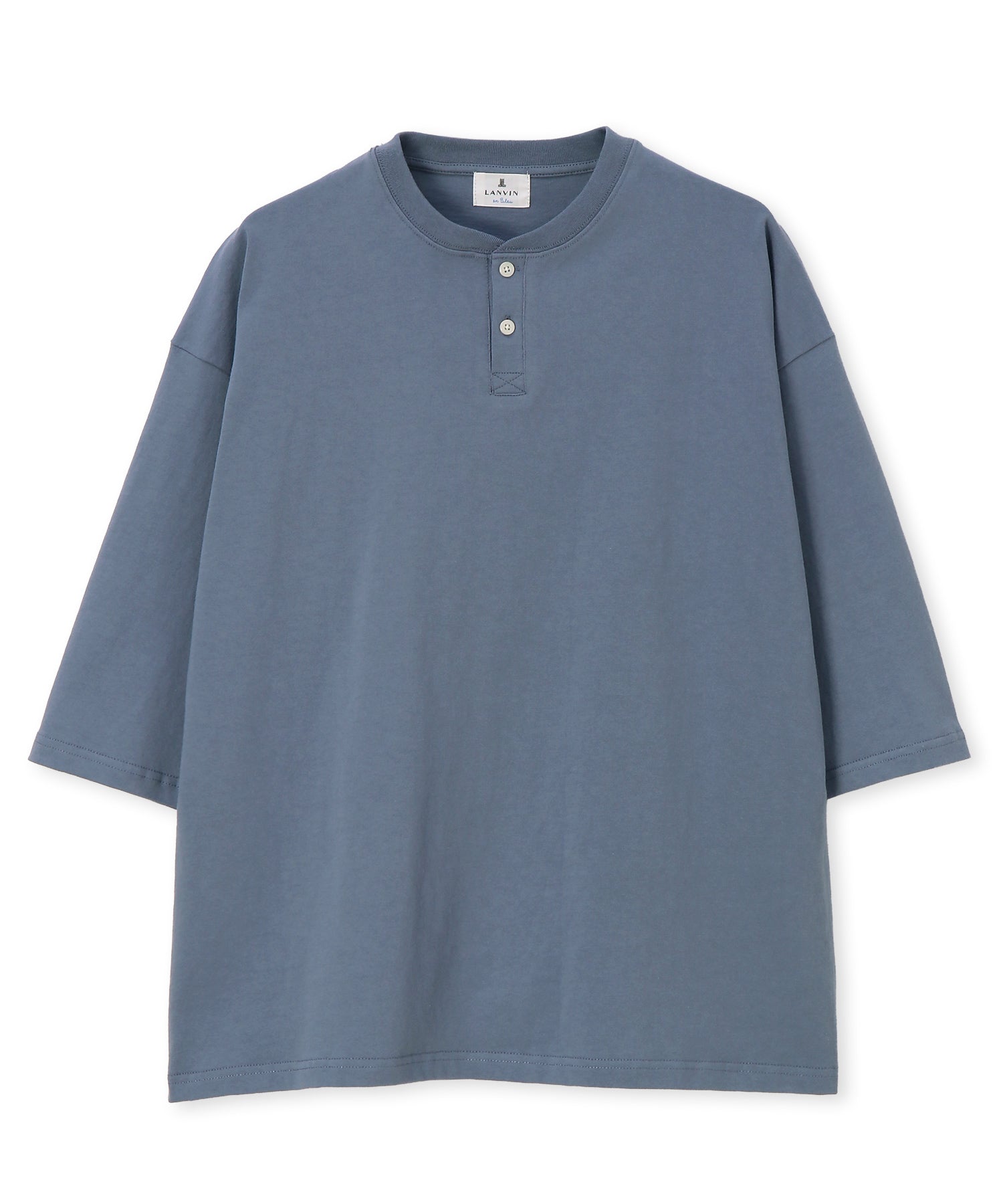 8オンス 7分袖 ヘンリーネックTシャツ – LANVIN en Bleu MENS ONLINE SHOP