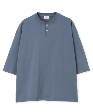 8オンス 7分袖 ヘンリーネックTシャツ