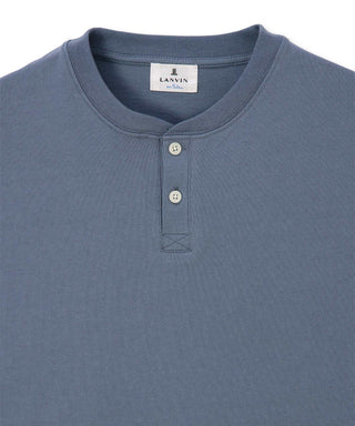 8オンス 7分袖 ヘンリーネックTシャツ