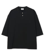 8オンス 7分袖 ヘンリーネックTシャツ
