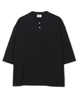 8オンス 7分袖 ヘンリーネックTシャツ