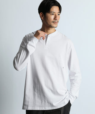 消臭機能『アクロクリア』シールドネック ヘンリーロンT