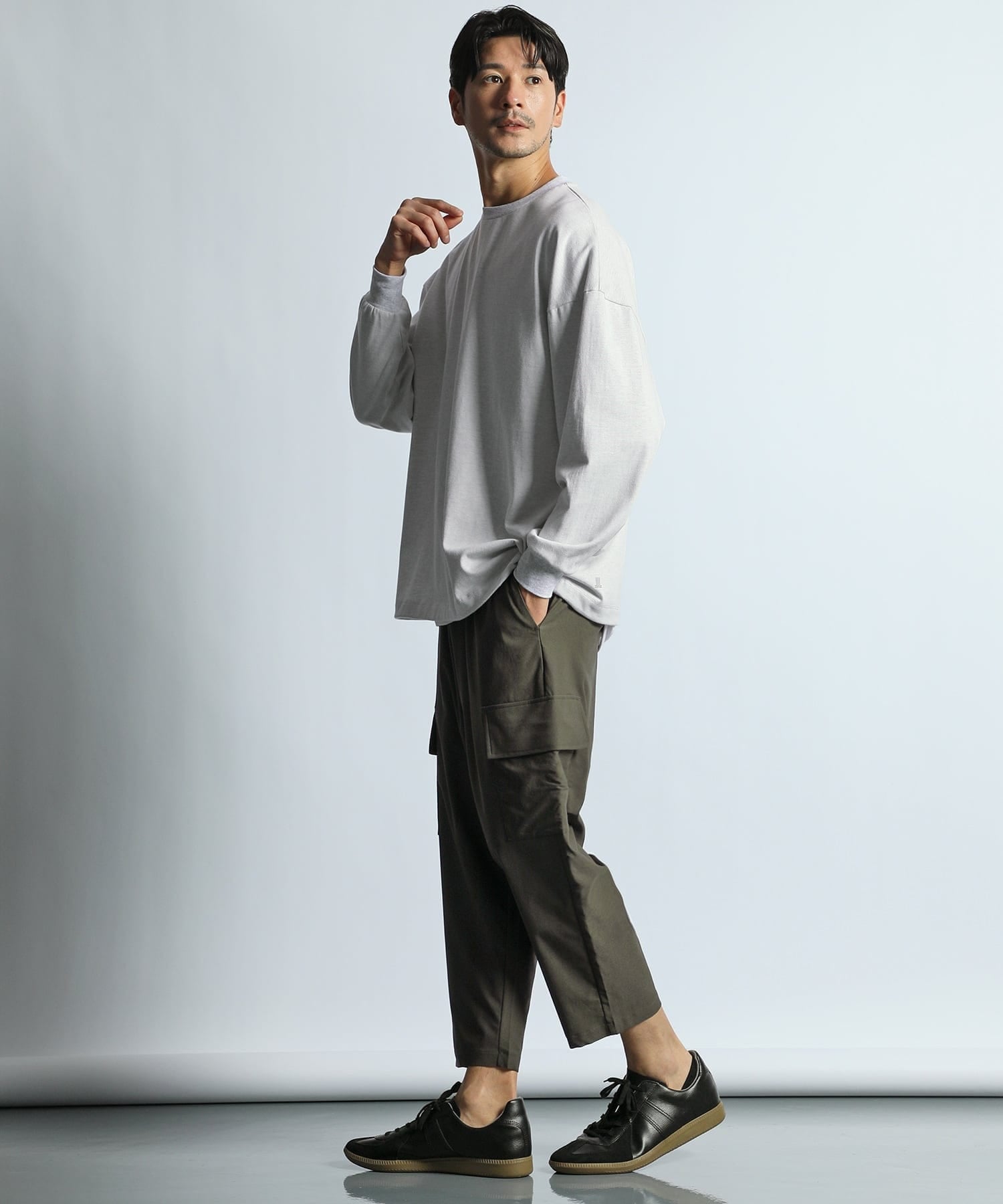 2重編み 裾ドローコード付き ロンT – LANVIN en Bleu MENS ONLINE SHOP