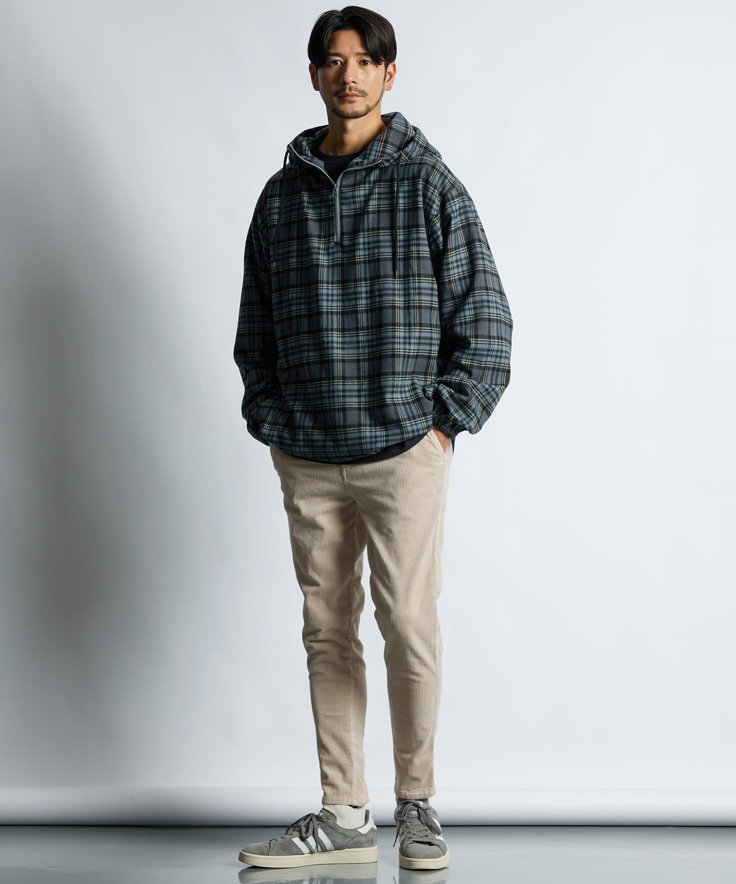 チェックシャツパーカー フードシャツ シャツアウター – LANVIN en 