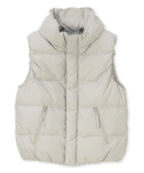 Volume neck simple down vest