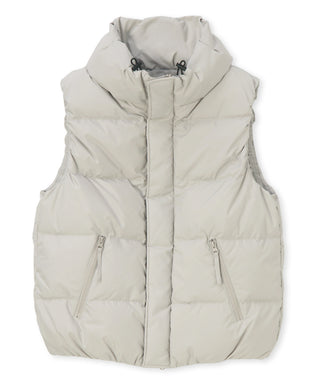 Volume neck simple down vest