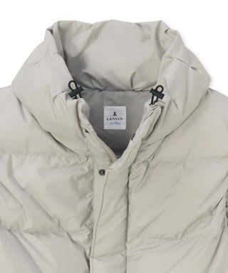 Volume neck simple down vest
