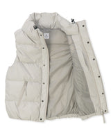 Volume neck simple down vest