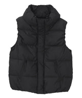 Volume neck simple down vest
