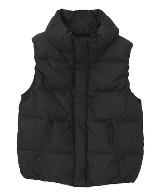 Volume neck simple down vest