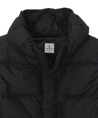 Volume neck simple down vest
