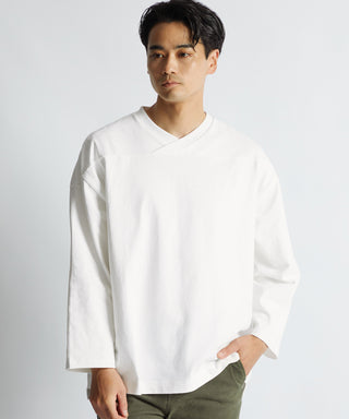 8オンス ヘビーウェイト 8分袖  フットボールTシャツ