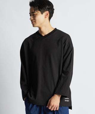 8オンス ヘビーウェイト 8分袖  フットボールTシャツ