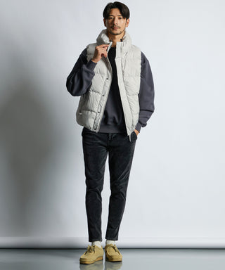 ボリュームネック シンプル ダウンベスト