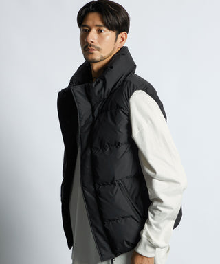 ボリュームネック シンプル ダウンベスト