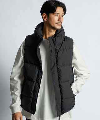 ボリュームネック シンプル ダウンベスト