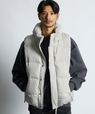 ボリュームネック シンプル ダウンベスト