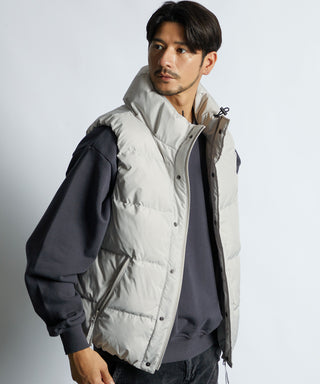 ボリュームネック シンプル ダウンベスト