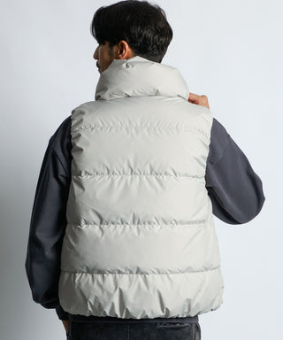 ボリュームネック シンプル ダウンベスト