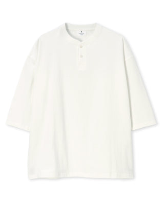 8オンス 7分袖 ヘンリーネックTシャツ