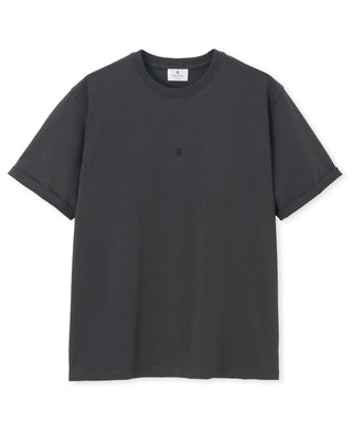 シルキータッチ ロールアップスリーブ クルーネック Tシャツ