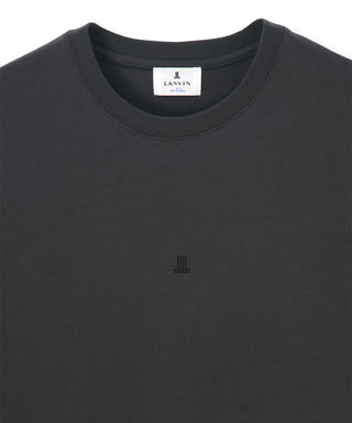 シルキータッチ ロールアップスリーブ クルーネック Tシャツ