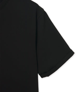 シルキータッチ ロールアップスリーブ クルーネック Tシャツ